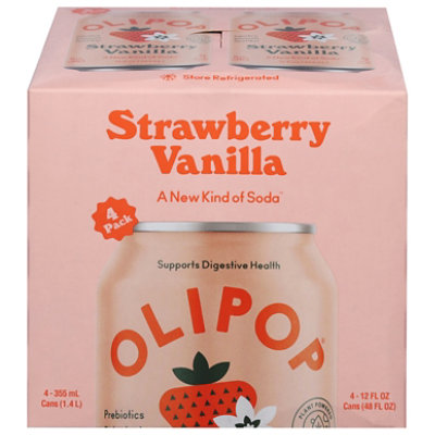 Olipop Strawberry Vanilla - 4-12 Oz - Image 3