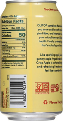 Olipop Crisp Apple Sparking Soda - 12 Fl. Oz. - Image 6