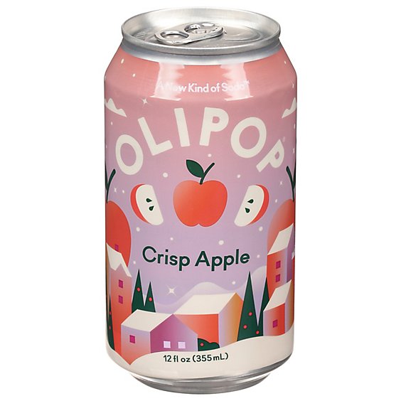 Olipop Crisp Apple Sparking Soda - 12 Fl. Oz.