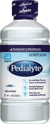 Pedialyte Unflavored Electrolyte Solution - 1 Liter - Image 1