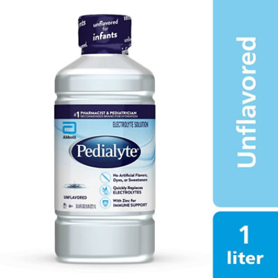 Pedialyte Unflavored Electrolyte Solution - 1 Liter - Image 2