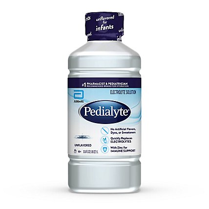 Pedialyte Unflavored Electrolyte Solution - 1 Liter - Image 1