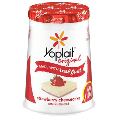 Yoplait Original Yogurt Low Fat Strawberry Cheesecake - 6 Oz - Image 3