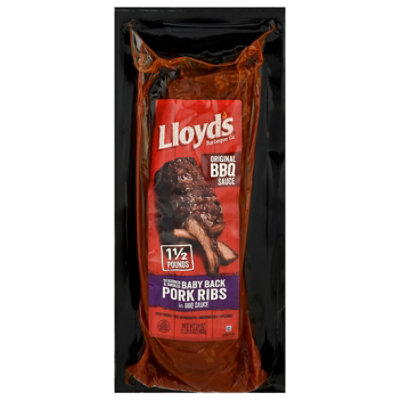 Lloyds Pork Ribs Babyback With Bbq Sauce Original- 20.8 Oz - Image 3