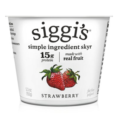 siggi's Strawberry Icelandic Skyr Nonfat Yogurt - 5.3 Oz - Image 2