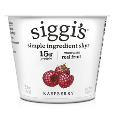 siggi's Raspberry Icelandic Skyr Nonfat Yogurt - 5.3 Oz