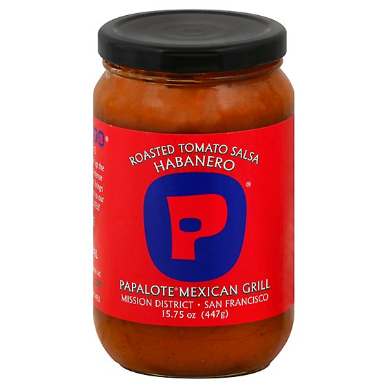 Papalote Mexican Grill Salsa Tomato Roasted Habanero Jar - 15.75 Oz