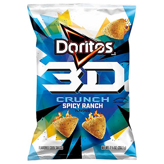 Doritos 3D Crunch Spicy Ranch Chips - 7.25 Oz
