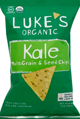 Lukes Organic Chips MultiGrain & Seed Kale - 5 Oz