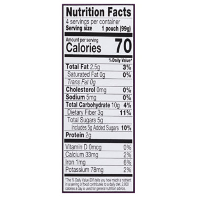 Mamma Chia Squeeze Vitality Snack Organic Blackberry Bliss - 4-3.5 Oz - Image 3