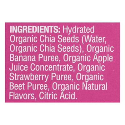 Mamma Chia Organic Vitality Snack Chia Squeeze Strawberry Banana Pack - 4-3.5 Oz - Image 5