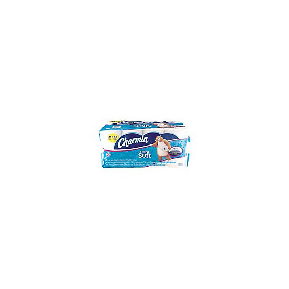 Charmin Bathroom Tissue Ultra Soft Double Roll 154 2-Ply Sheets Wrapper - 24 Roll