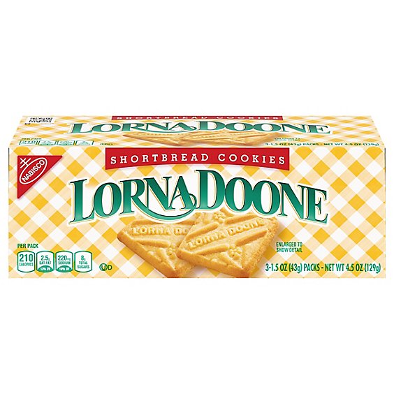 Lorna Doone Cookies Shortbread - 3-1.5 Oz
