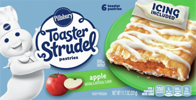 Pillsbury Toaster Strudel Pastries Apple 6 Count - 11.7 Oz - Image 2