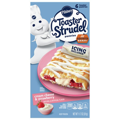 Pillsbury Toaster Strudel Pastries Cream Cheese & Strawberry 6 Count - 11.7 Oz - Image 3