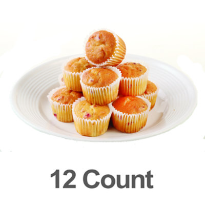 Bakery Muffins Mini Orange Cranberry 12 Count - Each - Image 1