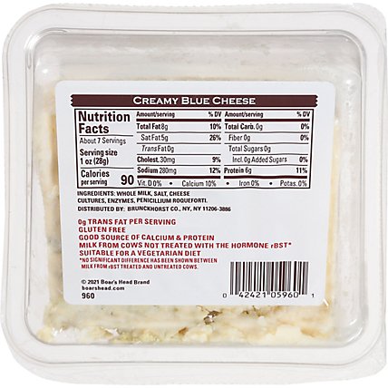 Boars Head Cheese Blue Pre-Cut - 7 Oz - Image 3