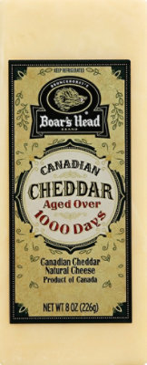 Boars Head Cheese Natural Canadian Cheddar - 8 Oz - Image 1