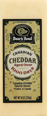 Boars Head Cheese Natural Canadian Cheddar - 8 Oz