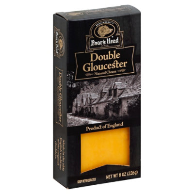 Boars Head Cheese Double Gloucester Pre-Cut - 8 Oz - Image 1