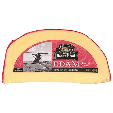 Boars Head Cheese Pre Cut Edam - 8 Oz - Image 1