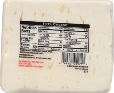 Boars Head Cheese Feta Pre-Cut - 8 Oz - Image 7