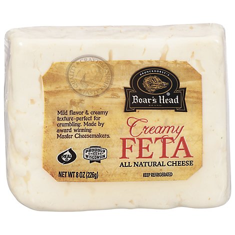 Boars Head Cheese Feta Pre-Cut - 8 Oz
