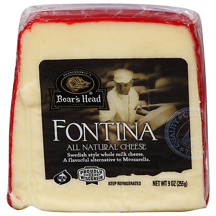Boars Head Cheese Pre Cut Fontina - 9 Oz - Image 1