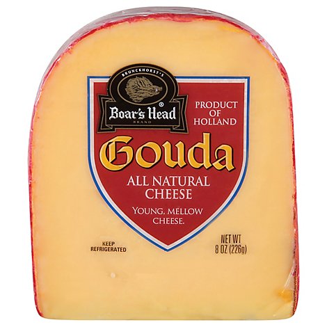 Boars Head Cheese Pre Cut Gouda - 8 Oz