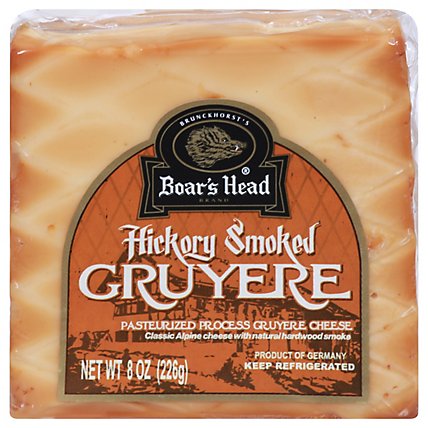 Boars Head Cheese Pre Cut Gruyere Smoked - 8 Oz - Image 1