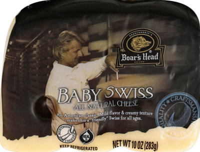 Boars Head Cheese Swiss Baby Pre-Cut - 10 Oz - Image 2
