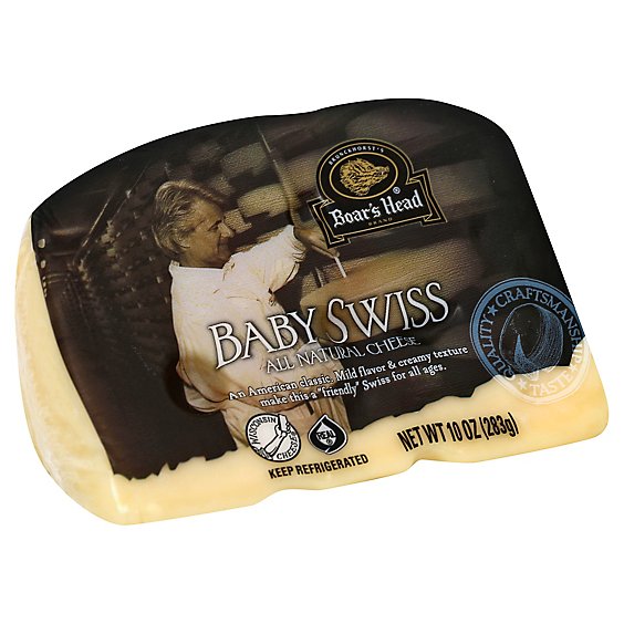 Boars Head Cheese Swiss Baby Pre-Cut - 10 Oz