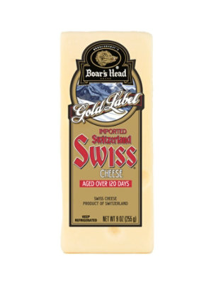 Boars Head Cheese Pre Cut Swiss Gold Imported - 9 Oz - Image 2