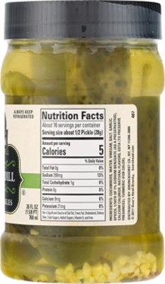Boars Head Pickles Jar Whole - 26 Oz - Image 2