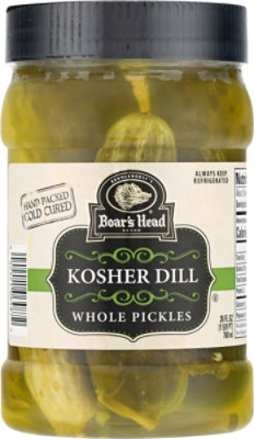 Boars Head Pickles Jar Whole - 26 Oz