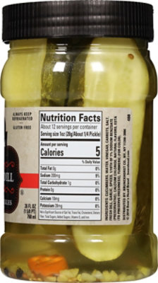 Boars Head Pickles  Jar 1/2 Cuts - 26 Oz - Image 2