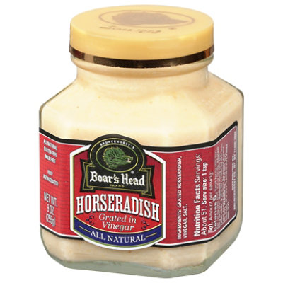 Boars Head Horseradish Grated In Vinegar Glass - 9 Oz - Image 1