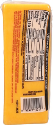 Boars Head Cheese Pre Cut Cheddar Yellow Vermont - 8 Oz - Image 4