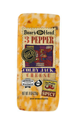 Boars Head Cheese Colby Jack 3 Pepper - 8 Oz