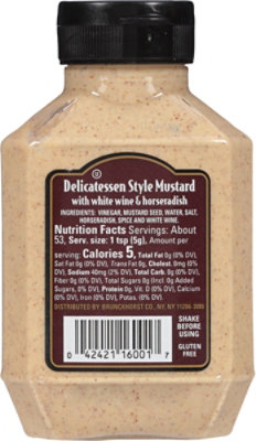 Boars Head Mustard Delicatessen Style With White Wine - 9.5 Oz - Image 6