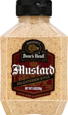 Boars Head Mustard Delicatessen Style With White Wine - 9.5 Oz