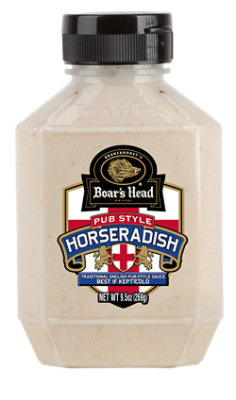 Boars Head Horseradish Sauce Pub Sauce Squeezable - 9.5 Oz