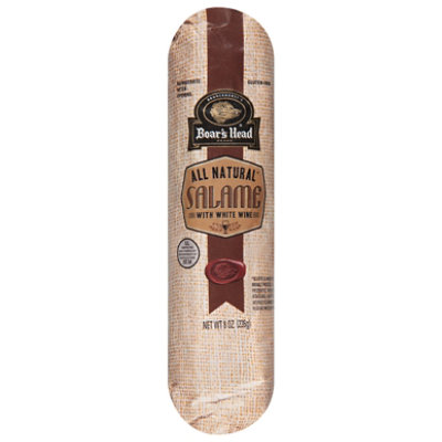 Boars Head Salame Natural With White Wine - 8 Oz - Image 1