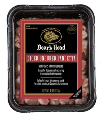 Boars Head Pancetta Diced - 4 Oz - Image 1