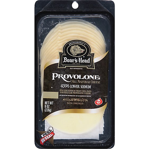 Boars Head Cheese Provolone Low Sodium - 8 Oz