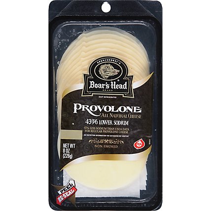 Boars Head Cheese Provolone Low Sodium - 8 Oz - Image 1