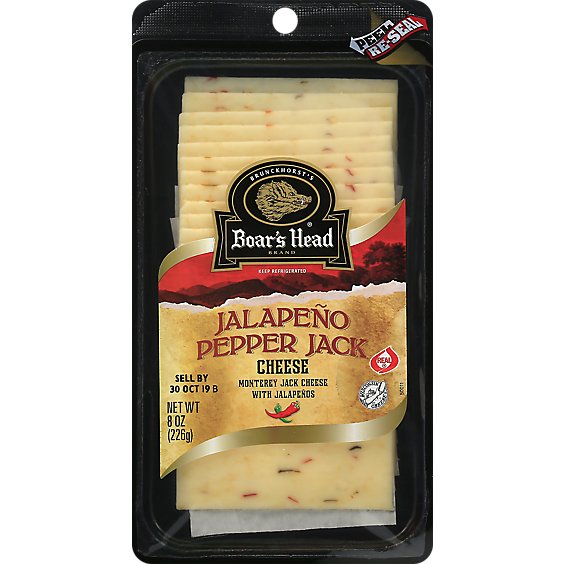 Boars Head Cheese Monterey Jack With Jalapeno - 8 Oz