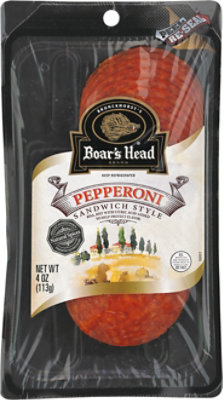 Boars Head Pepperoni Sandwich Style - 4 Oz - Image 1