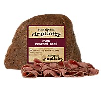 Boar's Head Simplicity All Natural Beef Oven Roasted - 0.50 Lb
