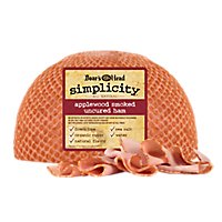 Boars Head Simplicity All Natural Ham Smoked Uncured - 0.50 Lb - Image 1